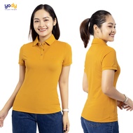 Áo polo nữ mắt chim gia đình YODY áo thun nữ có cổ mềm mịn thoáng mát co giãn APN7280