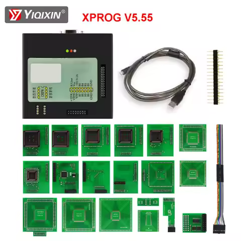 XPROG V5.55 ECU Programmer Chip Tuning Tool Metal Box With Full Adapter For BMW CAS4 DECYPATION XPRO