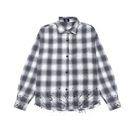 Bad Choices | Áo sơ mi Flannel paint SPLASH tay dài Streetwear form Oversize