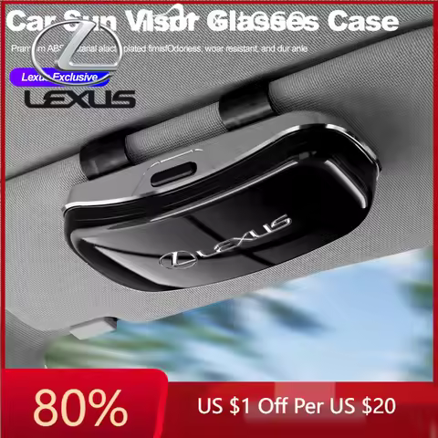 2026 Hot Interior Stickers Car Emblem Sun Visor Glasses Case Sunglasses Storage Gift Box For Lexus R