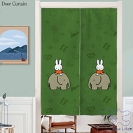 Cartoon Rabbit Cute Door Curtain Bedroom Door Curtain Kitchen Partition Curtain Perforation-free Bathroom Privacy Curtain