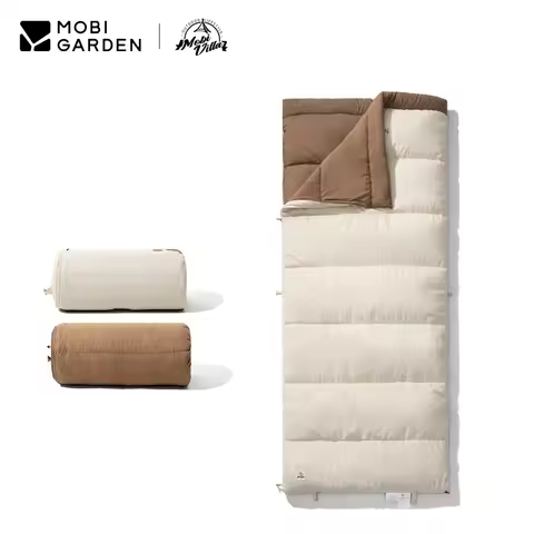 Mobi Garden Camping Sleeping Bag Ultralight Warm Envelope Backpacking Cotton Sleeping Bag for Outdoo
