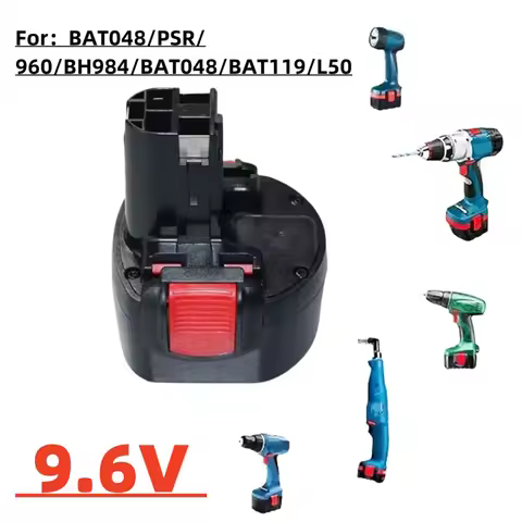 For BOSCH 9.6V Power Tool Replacement Battery NI-MH for BAT048, PSR 960, BH984, BAT048, BAT119, L50