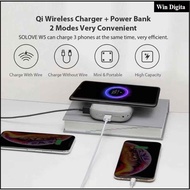 Youpin SOLOVE 10000mAh Wireless Power Bank Dual USB  For iPhone Powerbank USB QI Wireless Charger
