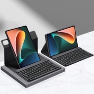 全城熱賣 - 適用於小米 Redmi Pad SE 11英寸 可拆卸鍵盤智能休眠平板皮套（黑色）