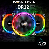 AIGO DARKFLASH DR12 PRO (3 IN 1 / SINGLE PACK / MAGNETIC LIGHT BAR RGB ) DUAL RING PC CASING FAN