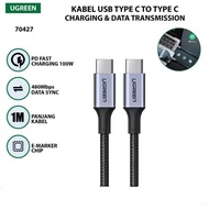CABLE DATA C TO C UGREEN 100W BLACK/70427