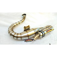 Vespa Racing Exhaust Left Copy Malossi Stainles Steel Akr23exhaustracing