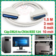 DB25 to IEEE 1284 CN36 printer cable, length 1.5M 3M 5M 10M connects PC, industrial computer to rece