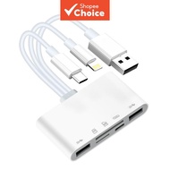 51 USB OTG & SD,iPhone iPad USB CUSB,SD Micro SD SDHC SDXC MMC  Pembaca Kad Memori 5-dalam-1 OTG USB
