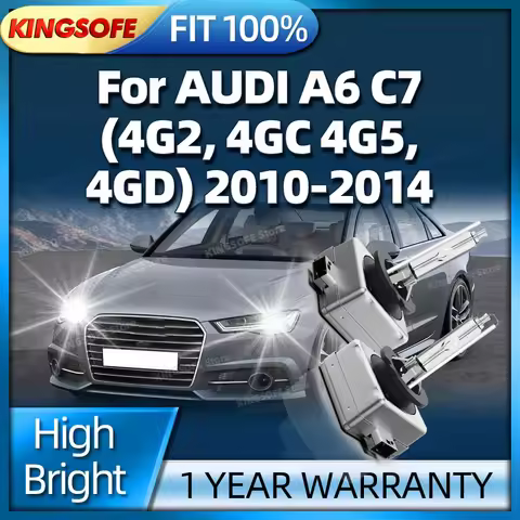 2Pcs D3S Xenon Light Bulbs 6000K HID Car Headlight Upgrade Lamp For AUDI A6 C7 4G2 4GC 4G5 4GD 2010 