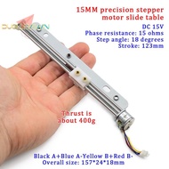 [Dusk Dawn] 123mm Linear Actuator Micro 15mm Linear Stepping Motor With Nut Two-phase Four-wire Step