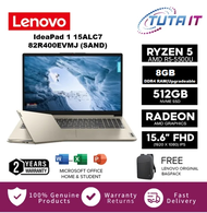 Lenovo IdeaPad 1 15ALC7 82R400EVMJ 15.6" FHD Laptop Sand ( Ryzen 5 5500U, 8GB, 512GB SSD, ATI, W11, HS )