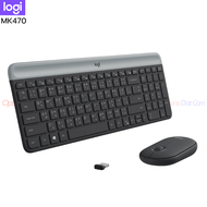 Logitech Keyboard Wireless Combo MK470 แบบบาง แป้นพิมพ์ ไทย/อังกฤษ ของแท้ รับประกันศูนย์ 1 ปี /Optio
