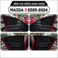 Magnetic curtain type 1 for MAZDA 3 2022-2025, Set of 4 standard car form panels, Anti-UV -