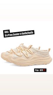 HOKA Ora Primo Sneaker in Vanilla/Vanilla