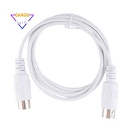 5 Pin MIDI DIN PLUG Extension Cable Male to Male /9.8FT White