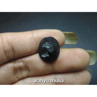 Genuine black tektite satam stone (code:673)