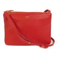 CELINE 羊皮皮革Trio金扣肩背袋