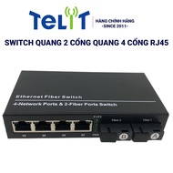 Optical Switch/Ethernet Fiber Switch 2 optical ports 4 RJ45 ports