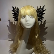 HITAM Black WINGS HEADBAND