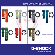 [ORIGINAL] G-SHOCK Gd400, Gd400 Biru Hijau Merah Hitam BAND AND BEZEL "bnb" Items CASIO 100% ORIGINAL and NEW STRAP