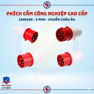 INDUSTRIAL PLUG 16A/32A 3PHA 4 PROJECTS, 5 PROJECTS-380V-IP44