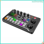 WU Interface F998 Usb Sound Card  Microphone Webcast Live Sound Card
