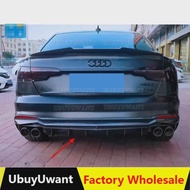 On sale For Audi A4 B9 S-Line /Standard Sedan Black/ Carbon Rear Bumper Diffuser Lip Spoiler 20-24 S