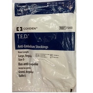 (REF7203) Covidien T.E.D. Knee Length Anti-Embolism Stockings (Large,Regular)