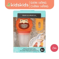Túi Nhai Ăn Dặm Chống Hóc Silicon Kèm Gặm Nướu Và Nắp Làm Kem Cho Bé Marcus & Marcus Từ 6 Tháng - Ma