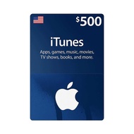 บัตร App Store iTunes Gift Card $500 (for US Account)