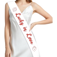 Kreatwow Vegas Bachelorette Party Decorations Lucky In Love Bachelorette Sash Casino Night Bridal Sh