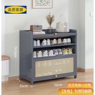 HY-JD Eco Ikea【Official direct sales】Bamboo Shoe Cabinet Storage Fantastic Space-Saving Multi-Layer Shoe Rack with Door