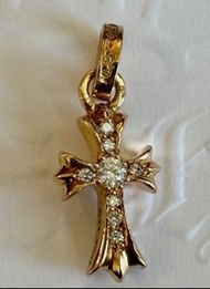 徵收 22k任何鑽色 Chrome Hearts 22K Gold Pave Diamonds Baby Fat