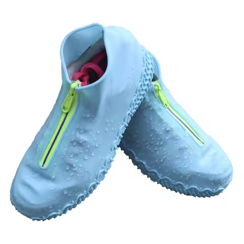 Waterproof Anti-slip Shoe Covers Silicone Protective Outdoor Rain Boots Child Size Thicken Reusable