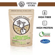 ORGANIC FIELDS Organic Rolled Oats 500gm | Freshly Imported