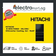 HITACHI 572L MULTIDOOR IOT FRIDGE RWXC740KSXK (MADE IN JAPAN) (CRYSTAL BLACK)