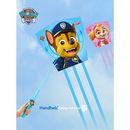 B. b. 2025 Fishing Rod Kite Children's Handheld Small Breeze Easy Fly Dynamic Small Kite Cartoon Paw