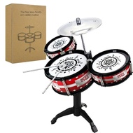 Hot Sale Beginner Musical Instrument Three Drums Toy Rock Jazz Drums Set Toy for kids OJPO