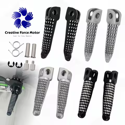 CNC Rider Foot pegs Driver Front Footrest Motorcycles Pedal For Kawasaki NINJA ZX 6R ABS KRT 10R Z10