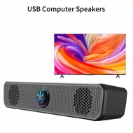 1pc Âm thanh RGB dài, Đèn nhiều màu'sắc rực rỡ, Âm lượng có thể điều chỉnh xoay, Các mẫu loa máy tín