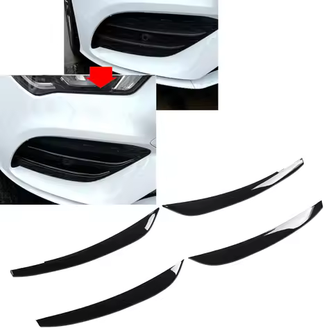 4Pcs/Set Front Bumper Fog Light Grille Cover Trim Replacement for Mercedes CLA C118 CLA180 CLA200 CL