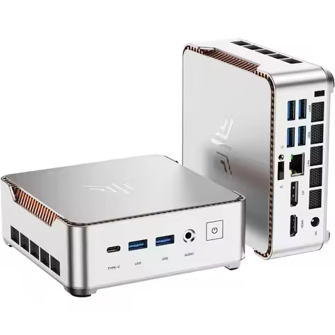 AMD Ryzen 4300U Mini PC 16GB RAM 512GB SSD Triple 4K Display HDMI DP Type-C WiFi BT Desktop Computer