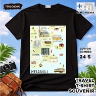 FINLAND 26 SOUVENTURE T-SHIRT FINLAND STATETAG COTTON 24S SOUVENIR PREMIUM GIFT