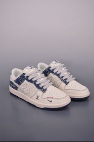 Louis Vuitton Dunk Low 藍色牛仔布休閒鞋 頂級質感男鞋