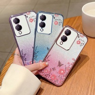 For Vivo Y17S Case Glitter Electroplating Shockproof Phone Casing For Vivo Y17S Back Cover