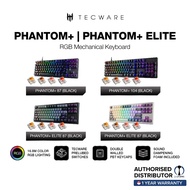 TECWARE Phantom + 87 / 104 Wired / + Elite 87 Key Wireless, RGB Mechanical Gaming Keyboard [4 Color Switches]