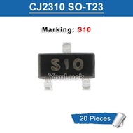 20pcs CJ2310 Marking S10 SOT-23 60V/3A N-Channel MOSFET New Original