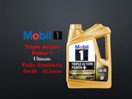 MOBIL 1 - 0w40 API-SP Fully Synthetic Engine Oil - 4Liter 0w-40 API SP Minyak Enjin